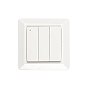 Bouton-poussoir 3 fois, contr�lable par Bluetooth, scintillant, blanche