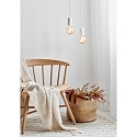 Pendant luminaire HANG, E27, IP20, white