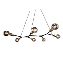 Nordlux Luminaire à suspension JOSEFINE 7 flammes E27 IP20, noir , noir mat 