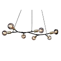 Nordlux Luminaire à suspension JOSEFINE 7 flammes E27 IP20, noir , noir mat 
