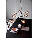 Nordlux Luminaire à suspension JOSEFINE 7 flammes E27 IP20, noir , noir mat 