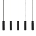 Luminaire � suspension TILO 5 flammes GU10 IP20, noir , noir mat 