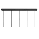 Luminaire � suspension TILO 5 flammes GU10 IP20, noir , noir mat 