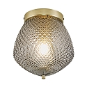 Luminaire de plafond ORBIFORM E27 IP20, laiton, couleurs fum�e 