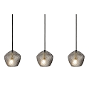 Nordlux Luminaire � suspension ORBIFORM 3 flammes E14 IP20, laiton, couleurs fum�e, noir  