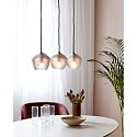 Nordlux Luminaire � suspension ORBIFORM 3 flammes E14 IP20, laiton, couleurs fum�e, noir  