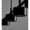 Nordlux Luminaire � suspension CLYDE 4 flammes IP20, noir, noir mat gradable