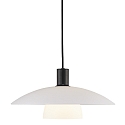 Luminaire � suspension VERONA E27 IP20, blanc opale, noir , noir mat 