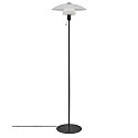 Nordlux Lampadaire VERONA E27 IP20, blanc opale, noir , noir mat 