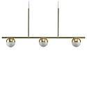 Nordlux Luminaire à suspension CONTINA 3 flammes G9 IP20, scintillant, laiton, blanc opale, noir , blanche 
