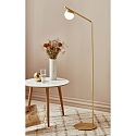 Nordlux Lampadaire CONTINA G9 IP20, mat, laiton, blanc opale, blanche 