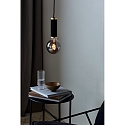 Nordlux Luminaire à suspension GALLOWAY E27 IP20, laiton, noir , noir mat 