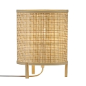 Lampe de table TRINIDAD E27 IP20, marron, blanche 
