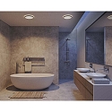 Nordlux LED Ceiling luminaire OJA 29 LED Bathroom luminaire, 14,5W, 3000/4000K, IP54, black