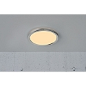 Nordlux Luminaire de plafond OJA 29 IP54 SCENE SELECT rond, CCT Switch, r�glable IP54, nickel bross�, blanche 