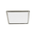 Nordlux LED Ceiling luminaire OJA SQUARE 29, 14,5W, 3000/4000K, 1600lm, IP20, ring white and brushed nickel