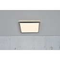 Nordlux LED Ceiling luminaire OJA SQUARE 29, 14,5W, 3000/4000K, 1600lm, IP20, ring white and brushed nickel