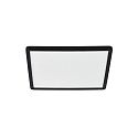 Nordlux LED Ceiling luminaire OJA SQUARE 29 Bathroom luminaire, 14,5W, 3000/4000K, 1600lm, IP54, ring black