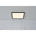 Nordlux LED Ceiling luminaire OJA SQUARE 29 Bathroom luminaire, 14,5W, 3000/4000K, 1600lm, IP54, ring black