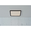 Nordlux LED Ceiling luminaire OJA SQUARE 29 Bathroom luminaire, 14,5W, 3000/4000K, 1600lm, IP54, ring black
