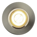 Nordlux LED Recessed luminaire DORADO Smart Light, set of 1, 4,7W, 2200-6500K, 380lm, IP65, brushed nickel