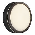 Luminaire mural d'ext�rieur AVA SMART LIGHT rond, programmable IP54, noir mat gradable