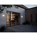 Luminaire mural d'ext�rieur AVA SMART LIGHT rond, programmable IP54, noir mat gradable