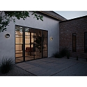 Luminaire mural d'ext�rieur AVA SMART LIGHT rond, programmable IP54, noir mat gradable