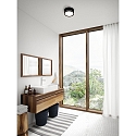 Luminaire mural d'ext�rieur AVA SMART LIGHT rond, programmable IP54, noir mat gradable