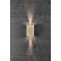 Nordlux LED Wall luminaire FOLD 10 LED Outdoor luminaire, 2x 3,5W, 3000K, up to 2x 250lm, IP54, brass
