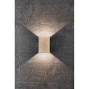 Nordlux LED Wall luminaire FOLD 10 LED Outdoor luminaire, 2x 3,5W, 3000K, up to 2x 250lm, IP54, brass