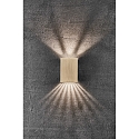 Nordlux LED Wall luminaire FOLD 10 LED Outdoor luminaire, 2x 3,5W, 3000K, up to 2x 250lm, IP54, brass