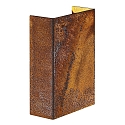Luminaire mural d’extérieur FOLD 10 haut bas, angulaire, réglable, commutable IP54, corten 