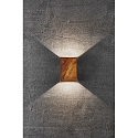 LED Wall luminaire FOLD 10 LED Outdoor luminaire, 2x 3,5W, 3000K, up to 2x 250lm, IP54, corten