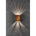 LED Wall luminaire FOLD 10 LED Outdoor luminaire, 2x 3,5W, 3000K, up to 2x 250lm, IP54, corten