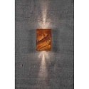 Nordlux Luminaire mural d’extérieur FOLD 15 LED haut bas, angulaire, réglable, commutable IP54, corten, mat 