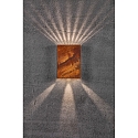Nordlux Luminaire mural d’extérieur FOLD 15 LED haut bas, angulaire, réglable, commutable IP54, corten, mat 