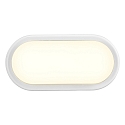 Nordlux LED Outdoor Wall luminaire CUBA BRIGHT, oval, 14W, 3000K, 1600lm, IP54, white, glass opal white