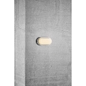Nordlux LED Outdoor Wall luminaire CUBA BRIGHT, oval, 14W, 3000K, 1600lm, IP54, white, glass opal white