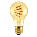 Ampoule à filament forme standard SPIRAL DECO E27 5W 250lm 2000K CRI 80 gradable, or gradable
