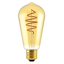 Ampoule à filament SPIRAL DECO EDISON E27 5W 250lm 2000K CRI 80 gradable, or gradable