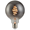 Globe de filament d'ampoule SPIRAL DECO E27 5W 140lm 1800K CRI 80 gradable, couleurs fumée gradable
