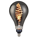 LED Filament light bulb SPIRAL DECO Standard, E27, 8,5W, 1800K, 200lm, glass smoky, dimmable