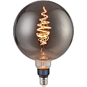 LED Filament light bulb SPIRAL DECO Globe, E27, 8,5W, 1800K, 200lm, glass smoky, dimmable