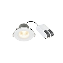 Downlight STARKE rond IP20, scintillant, blanche gradable