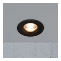 Nordlux Downlight STARKE rond IP20, scintillant, noir  gradable