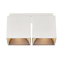 Luminaire de plafond ETHAN à 2 flammes GU10 IP20, blanc mat 