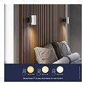 Luminaire mural CURTIZ IP20, blanc mat gradable
