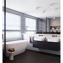 Nordlux Luminaire de salle de bain LANDON LONG IP44, blanche gradable
