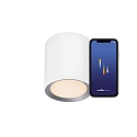 Nordlux Luminaire de plafond LANDON LONG SMART Contr�le des apps IP44, blanche gradable